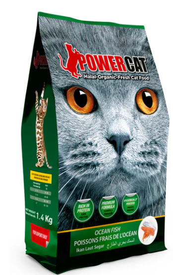 Power Cat Fresh Ocean Fish Dry Cat Food 1.4kg