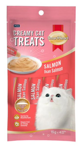 SmartHeart Creamy Salmon Cat Treats 60g